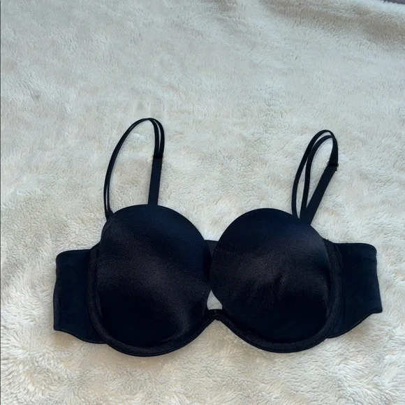 Victoria’s Secret Strapless Push-Up Bra – Size 34A | Black | Everyday Luxe | - Picture 3 of 8